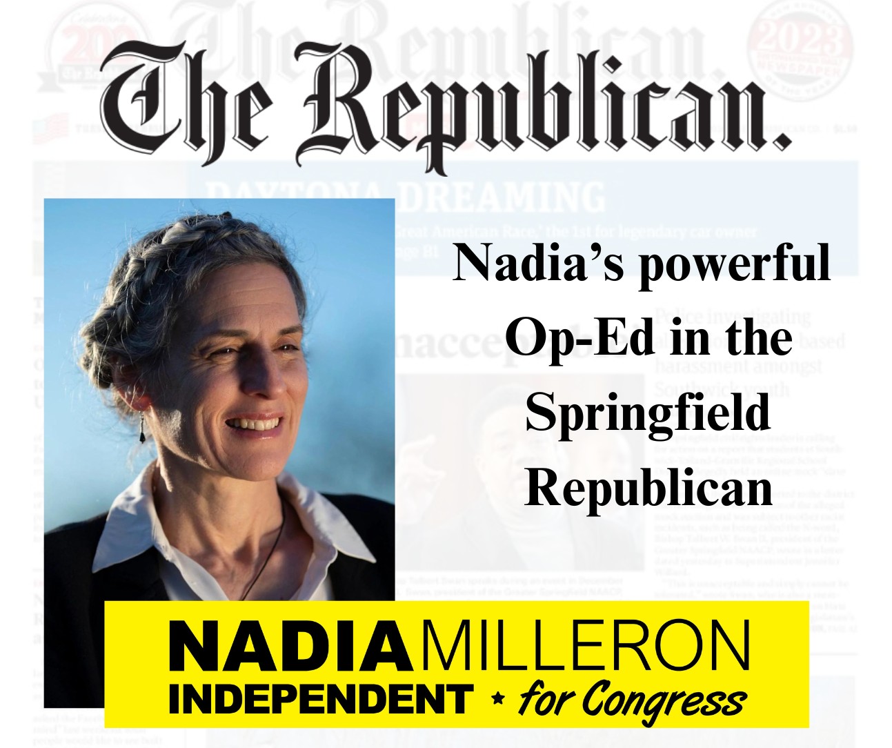 Nadia’s powerful Op-Ed Piece in the Springfield Republican